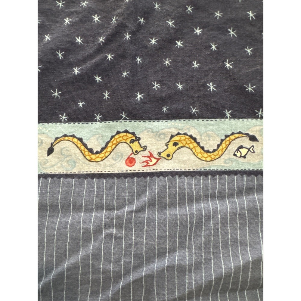 Vintage Y2k Ikea Pillowcase Pillow Sham Childrens Boys Dragons Blue Retired